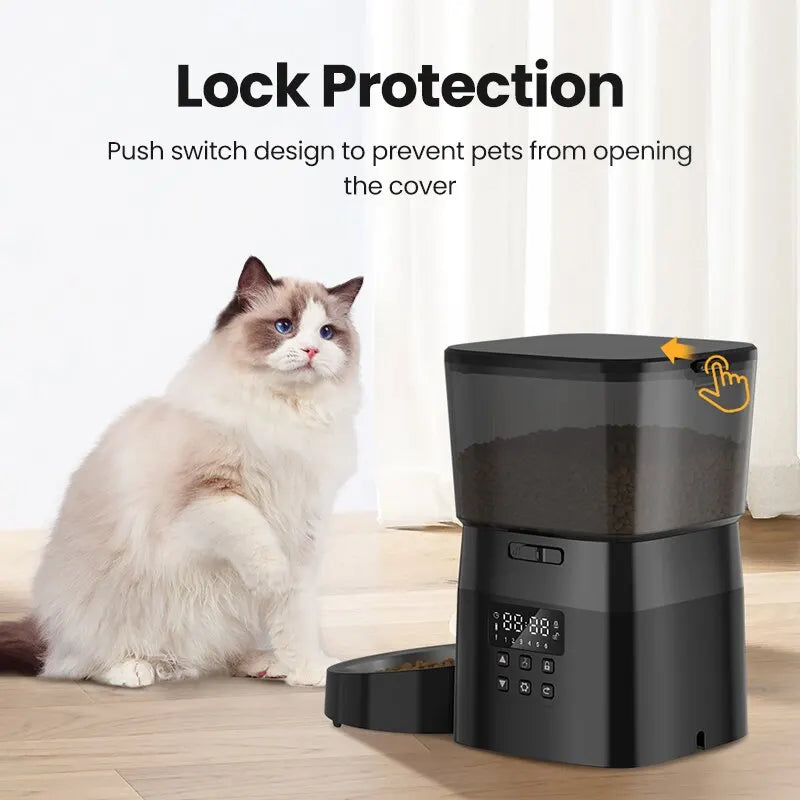 Automatic Dry Food Pet Feeder For Cats or Small Dogs - Cool Creations