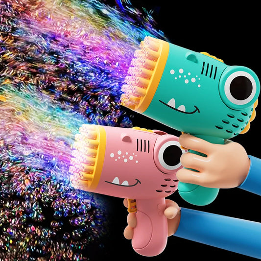 40 Hole Dinosaur Handheld Bubble Machine - Cool Creations