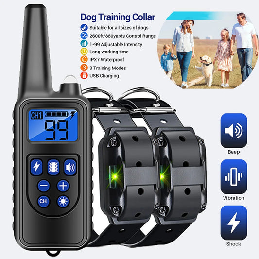 Rechargeable Anti Barking Collar Dog Collar with Clicker